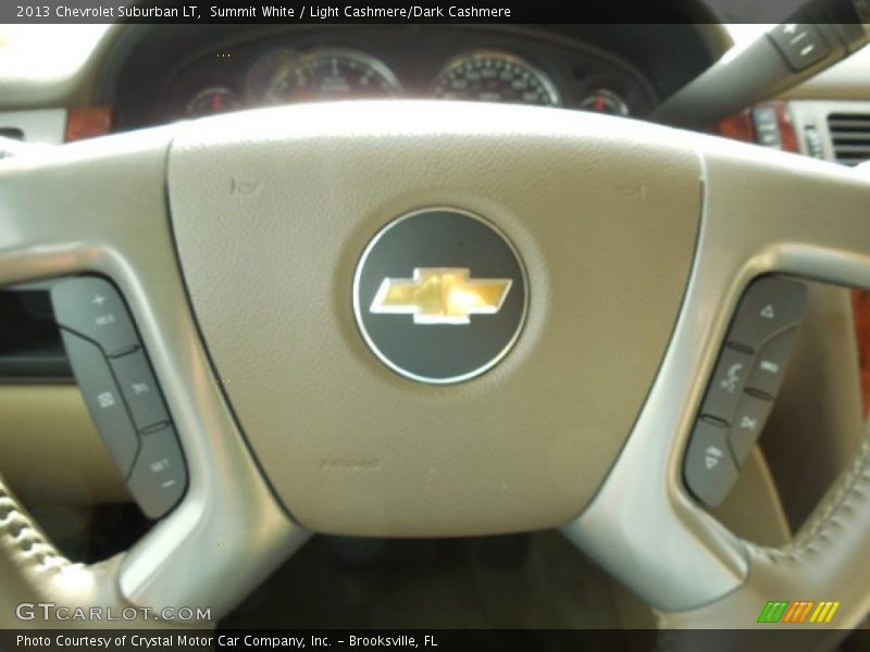 Summit White / Light Cashmere/Dark Cashmere 2013 Chevrolet Suburban LT