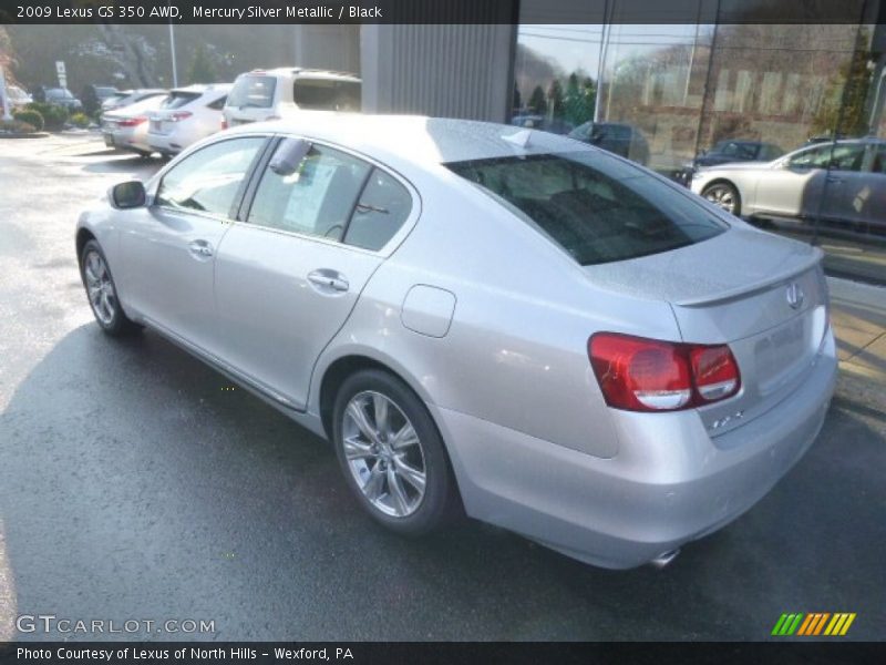 Mercury Silver Metallic / Black 2009 Lexus GS 350 AWD