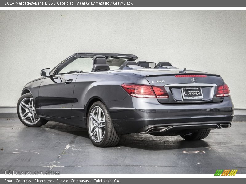 Steel Gray Metallic / Grey/Black 2014 Mercedes-Benz E 350 Cabriolet