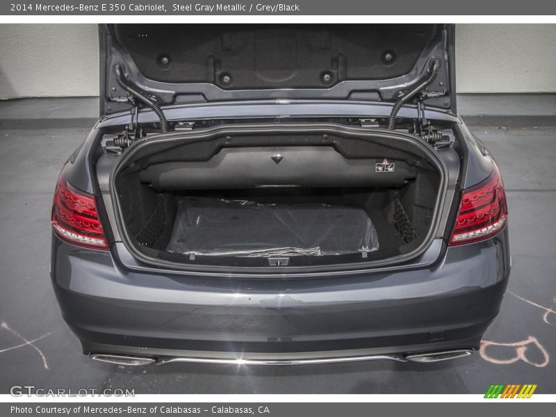 Steel Gray Metallic / Grey/Black 2014 Mercedes-Benz E 350 Cabriolet