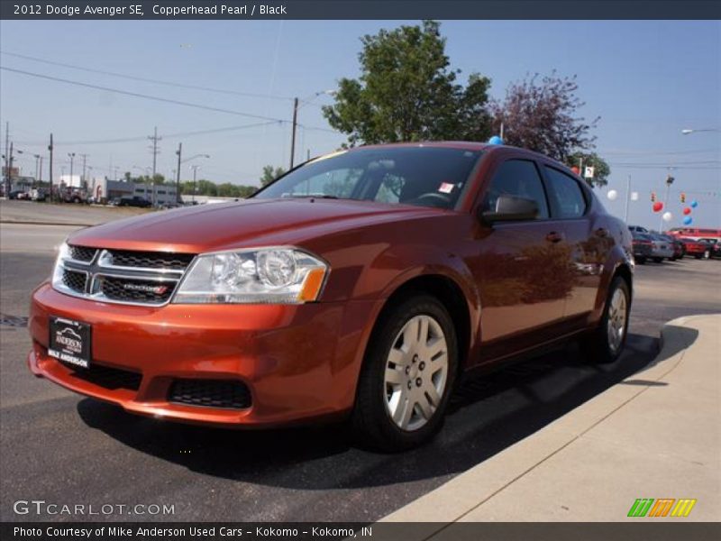 Copperhead Pearl / Black 2012 Dodge Avenger SE