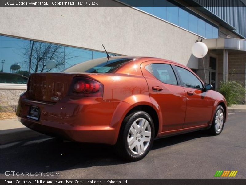 Copperhead Pearl / Black 2012 Dodge Avenger SE