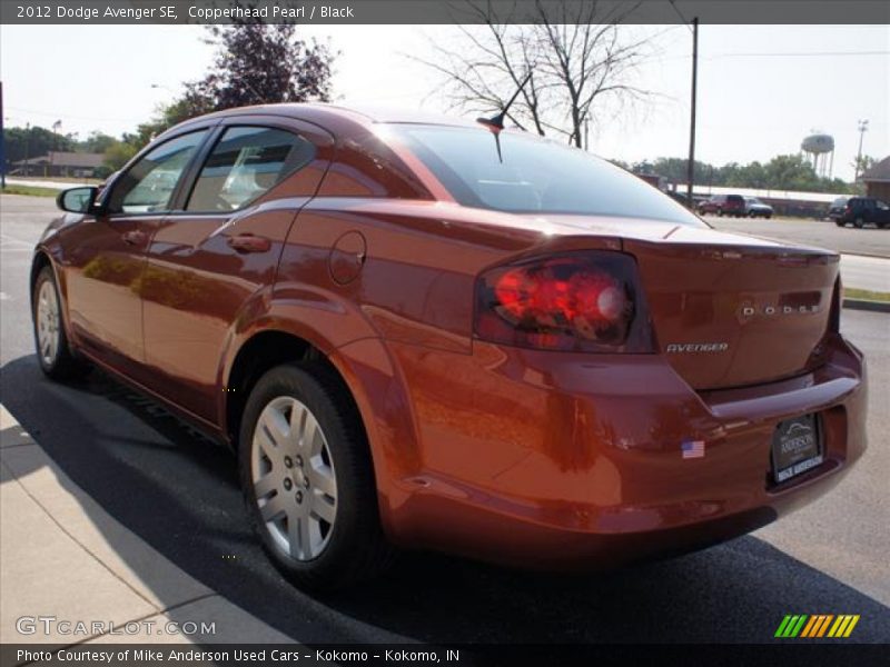 Copperhead Pearl / Black 2012 Dodge Avenger SE