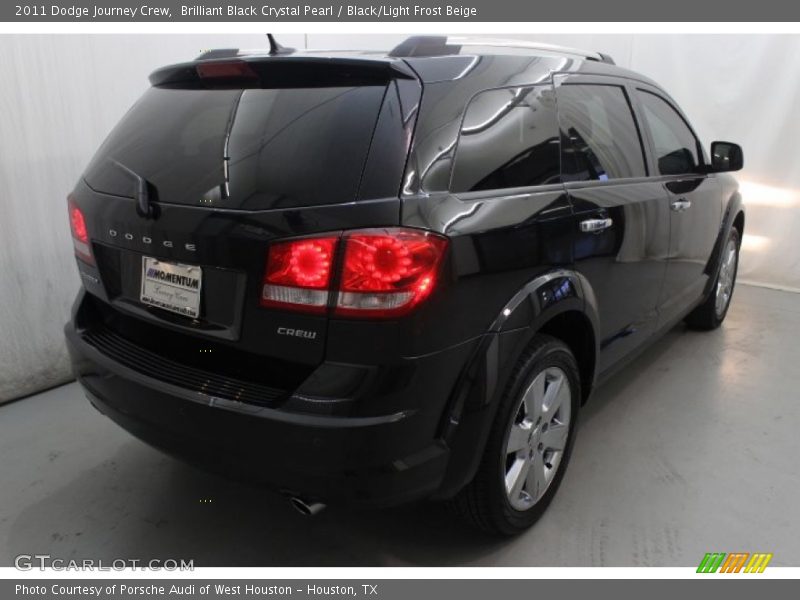 Brilliant Black Crystal Pearl / Black/Light Frost Beige 2011 Dodge Journey Crew