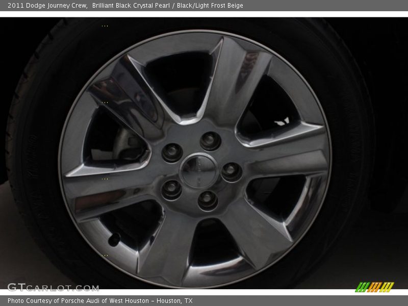 Brilliant Black Crystal Pearl / Black/Light Frost Beige 2011 Dodge Journey Crew
