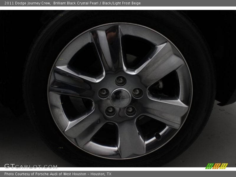 Brilliant Black Crystal Pearl / Black/Light Frost Beige 2011 Dodge Journey Crew