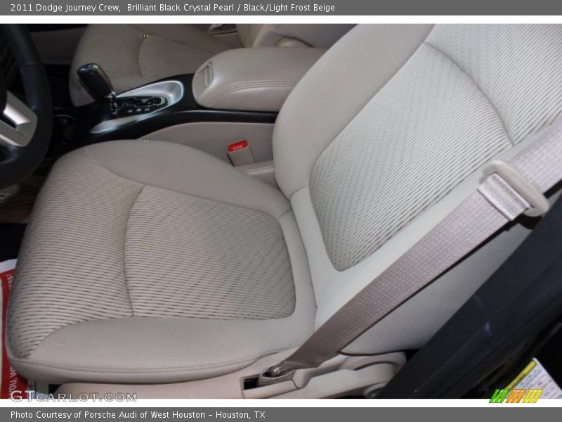 Brilliant Black Crystal Pearl / Black/Light Frost Beige 2011 Dodge Journey Crew