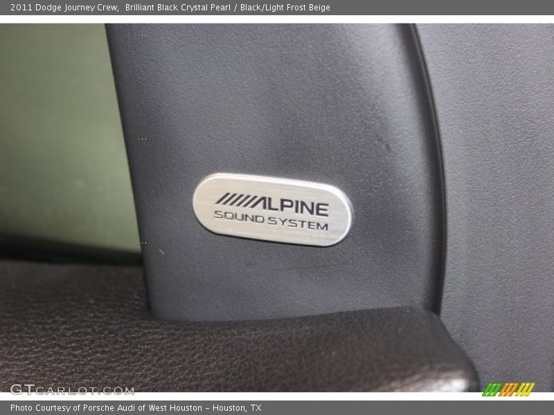 Brilliant Black Crystal Pearl / Black/Light Frost Beige 2011 Dodge Journey Crew