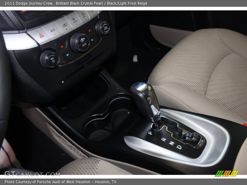 Brilliant Black Crystal Pearl / Black/Light Frost Beige 2011 Dodge Journey Crew