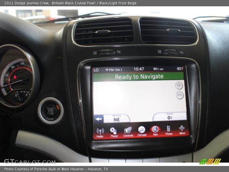 Brilliant Black Crystal Pearl / Black/Light Frost Beige 2011 Dodge Journey Crew