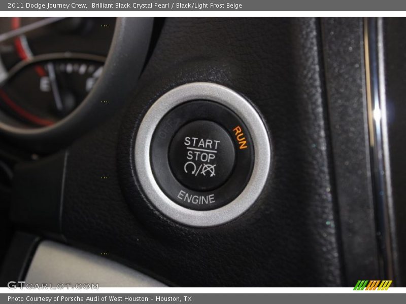 Brilliant Black Crystal Pearl / Black/Light Frost Beige 2011 Dodge Journey Crew