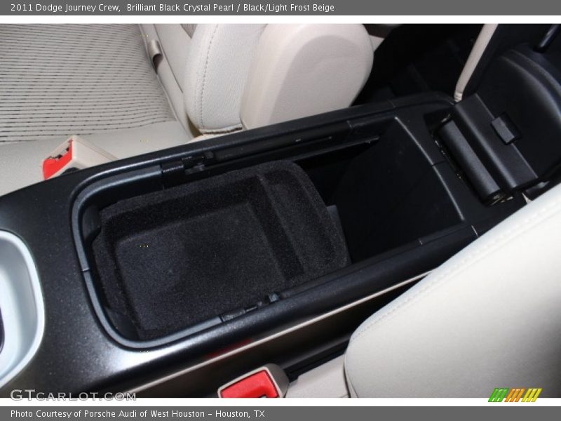 Brilliant Black Crystal Pearl / Black/Light Frost Beige 2011 Dodge Journey Crew
