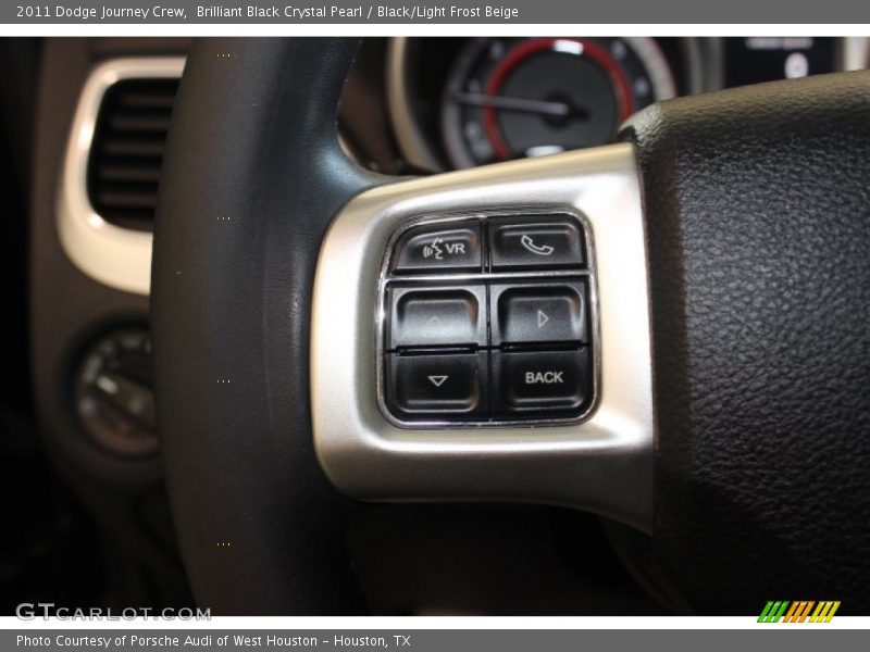 Brilliant Black Crystal Pearl / Black/Light Frost Beige 2011 Dodge Journey Crew