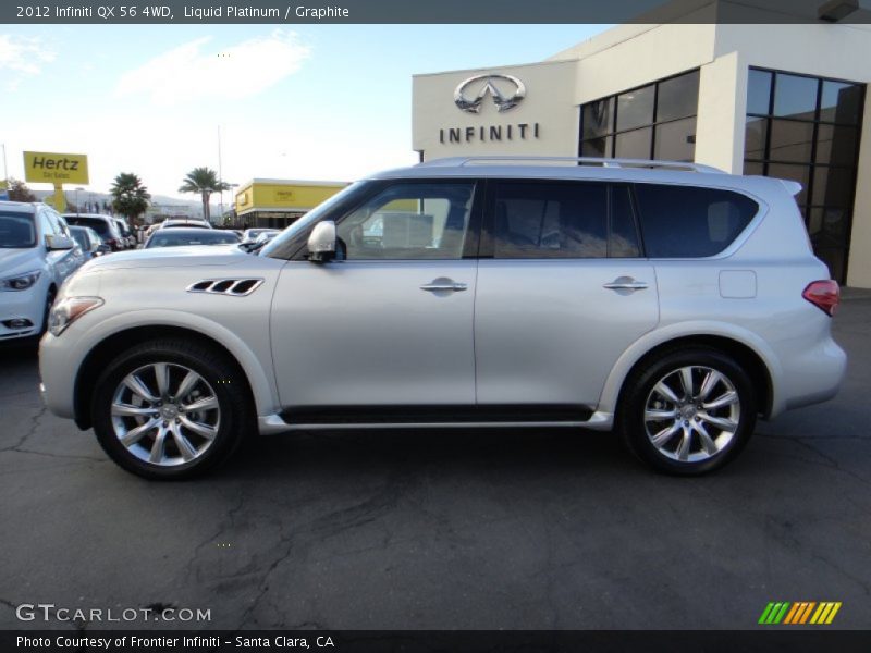 Liquid Platinum / Graphite 2012 Infiniti QX 56 4WD
