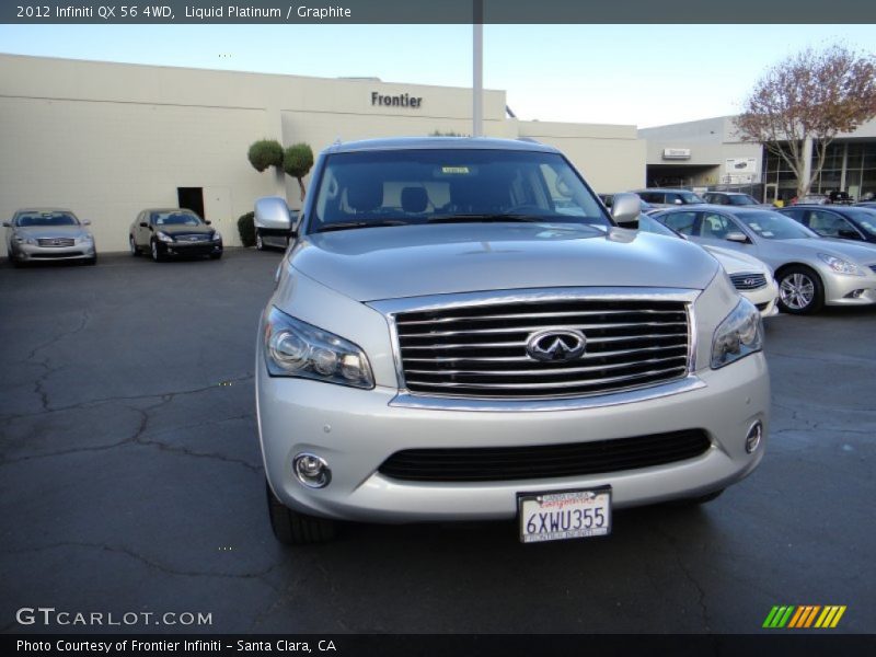 Liquid Platinum / Graphite 2012 Infiniti QX 56 4WD