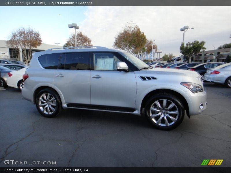 Liquid Platinum / Graphite 2012 Infiniti QX 56 4WD