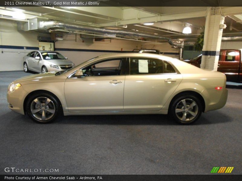 Gold Mist Metallic / Ebony 2011 Chevrolet Malibu LT