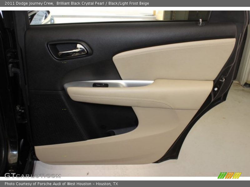 Brilliant Black Crystal Pearl / Black/Light Frost Beige 2011 Dodge Journey Crew
