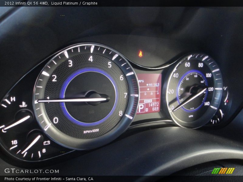 Liquid Platinum / Graphite 2012 Infiniti QX 56 4WD