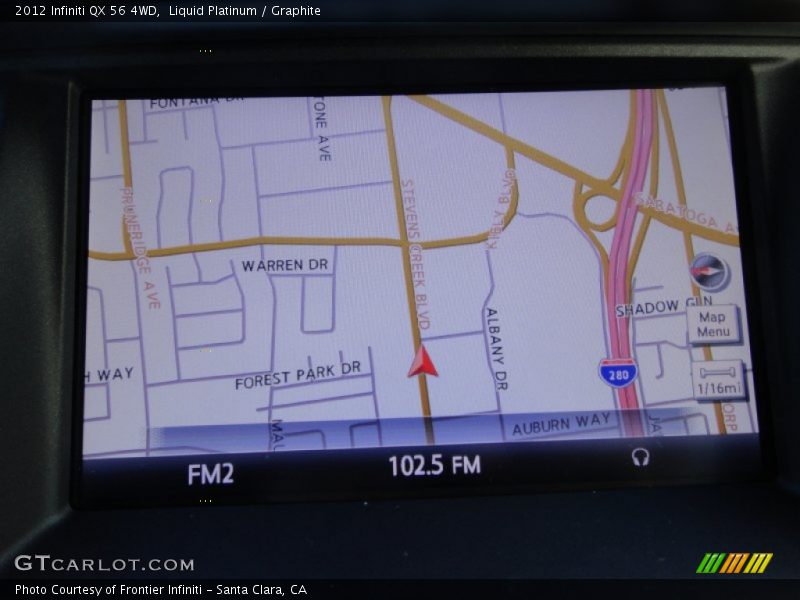 Liquid Platinum / Graphite 2012 Infiniti QX 56 4WD