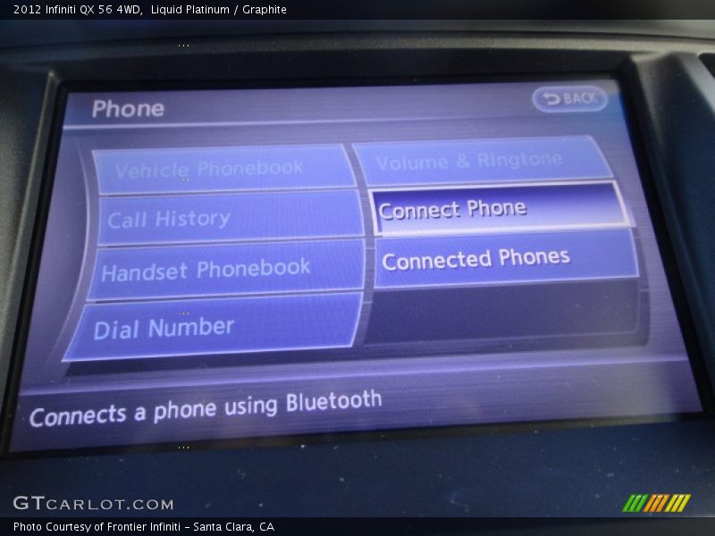 Liquid Platinum / Graphite 2012 Infiniti QX 56 4WD