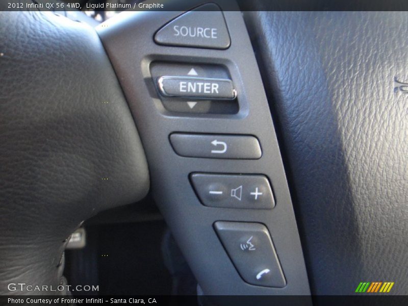 Liquid Platinum / Graphite 2012 Infiniti QX 56 4WD