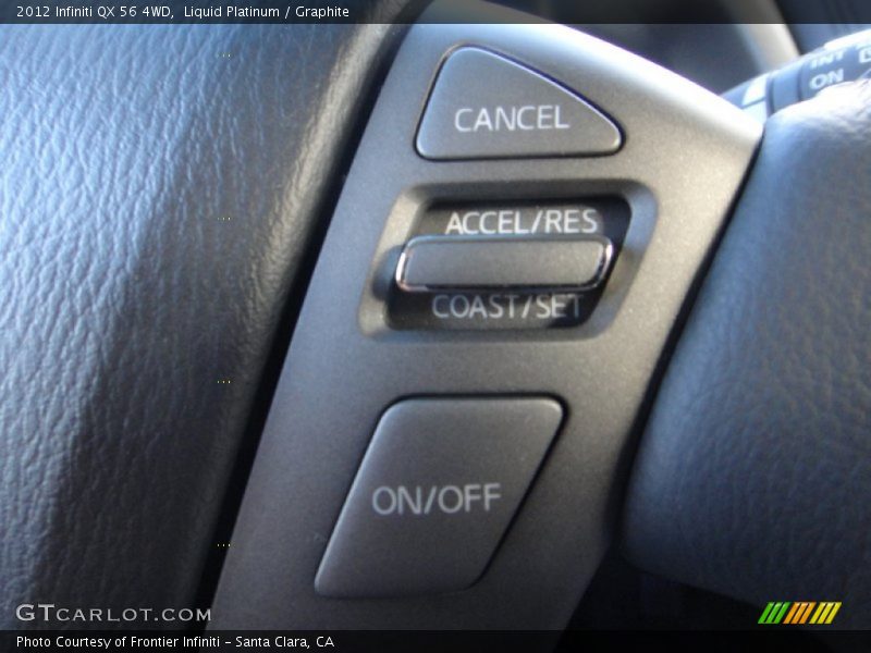 Liquid Platinum / Graphite 2012 Infiniti QX 56 4WD
