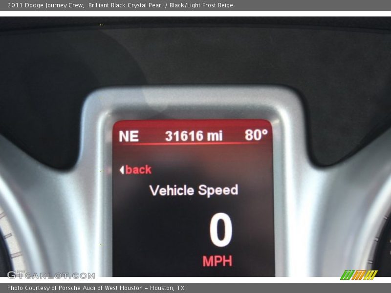 Brilliant Black Crystal Pearl / Black/Light Frost Beige 2011 Dodge Journey Crew