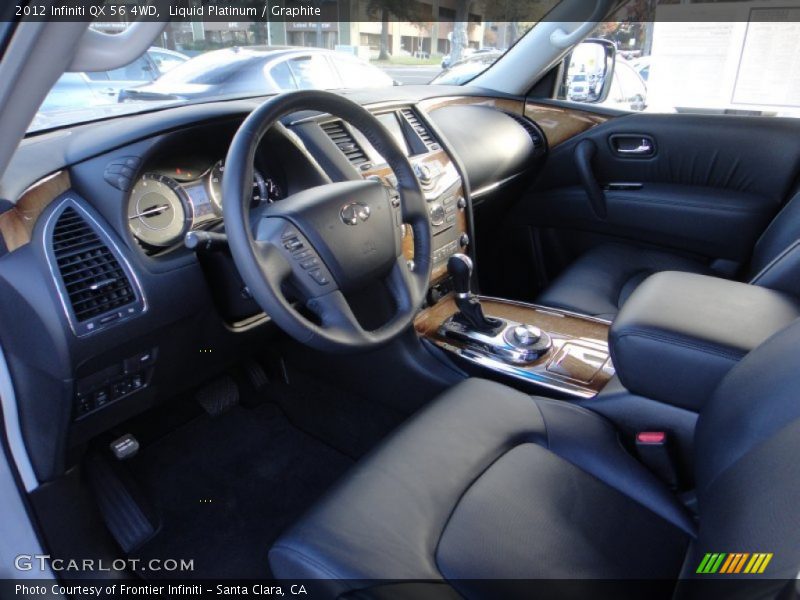 Liquid Platinum / Graphite 2012 Infiniti QX 56 4WD