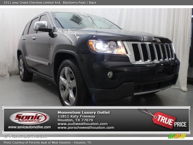 Blackberry Pearl / Black 2011 Jeep Grand Cherokee Limited 4x4