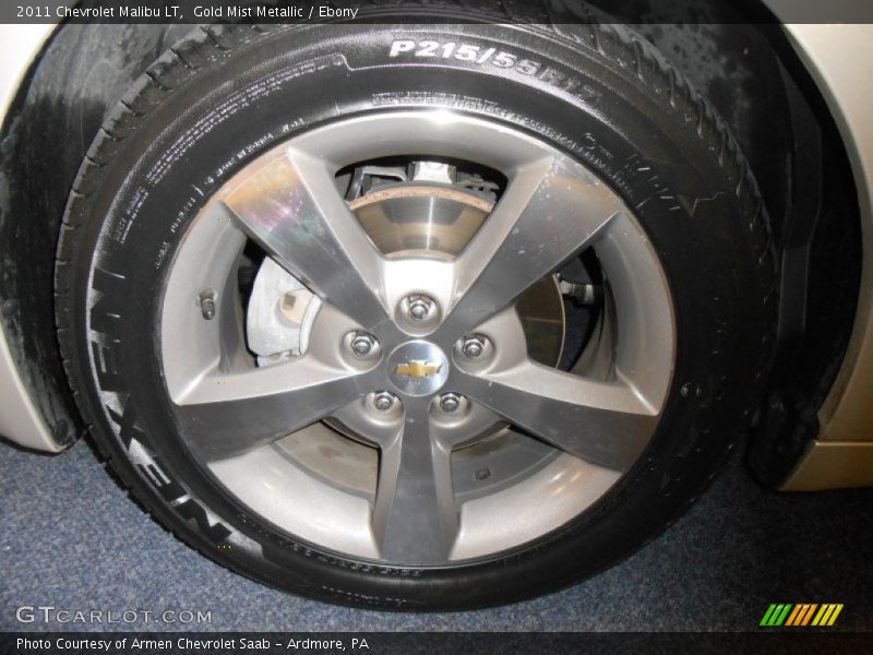 Gold Mist Metallic / Ebony 2011 Chevrolet Malibu LT