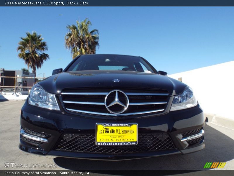 Black / Black 2014 Mercedes-Benz C 250 Sport