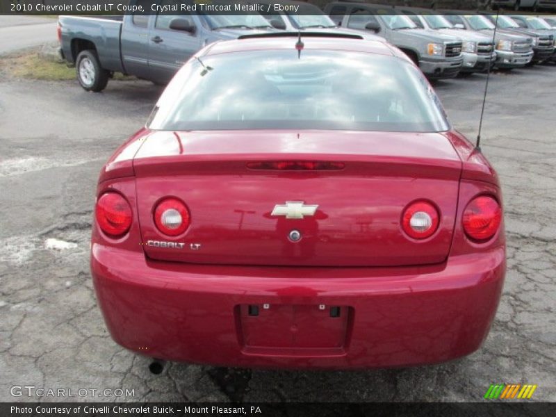 Crystal Red Tintcoat Metallic / Ebony 2010 Chevrolet Cobalt LT Coupe