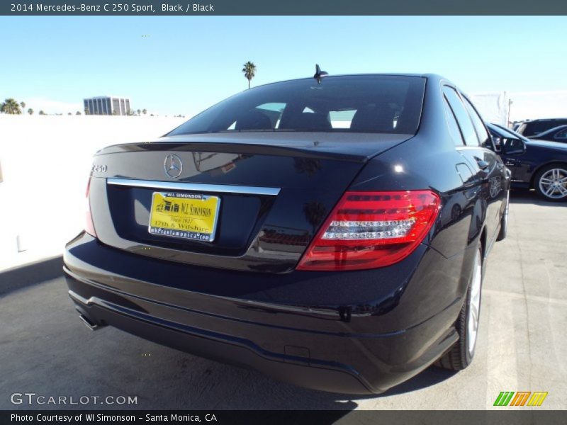Black / Black 2014 Mercedes-Benz C 250 Sport