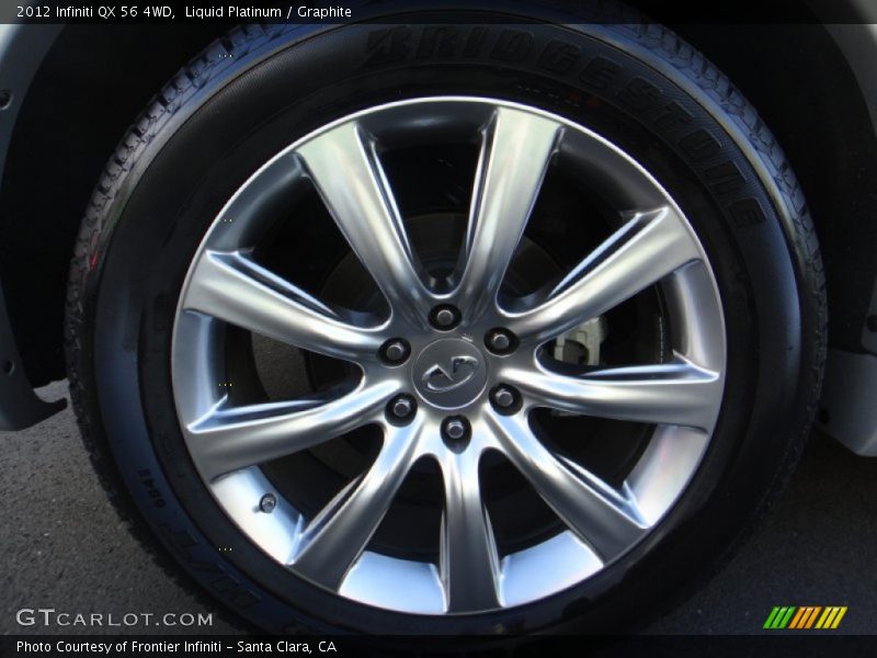 Liquid Platinum / Graphite 2012 Infiniti QX 56 4WD