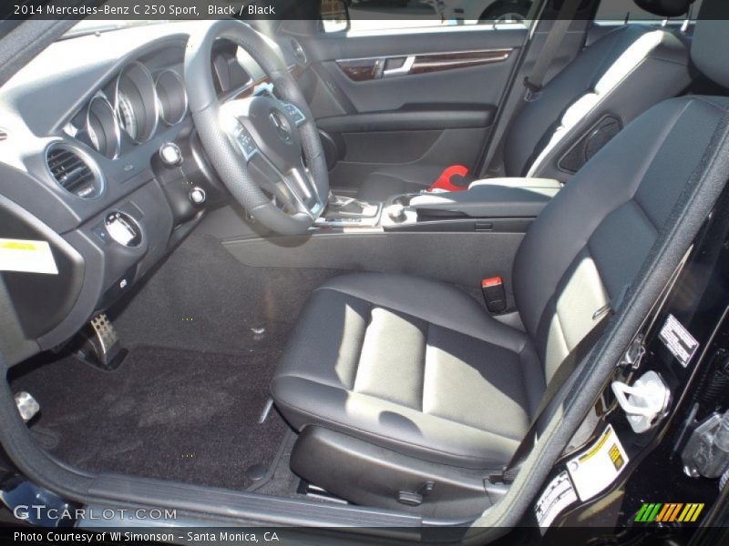 Black / Black 2014 Mercedes-Benz C 250 Sport