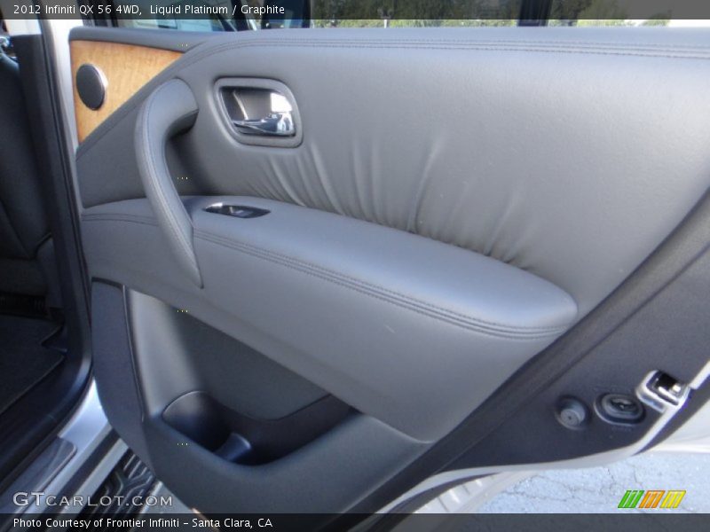 Liquid Platinum / Graphite 2012 Infiniti QX 56 4WD