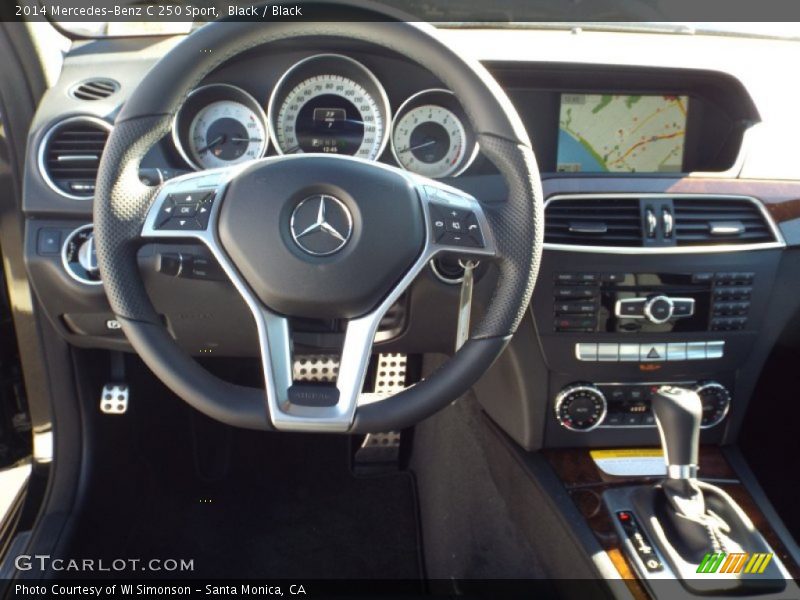 Black / Black 2014 Mercedes-Benz C 250 Sport