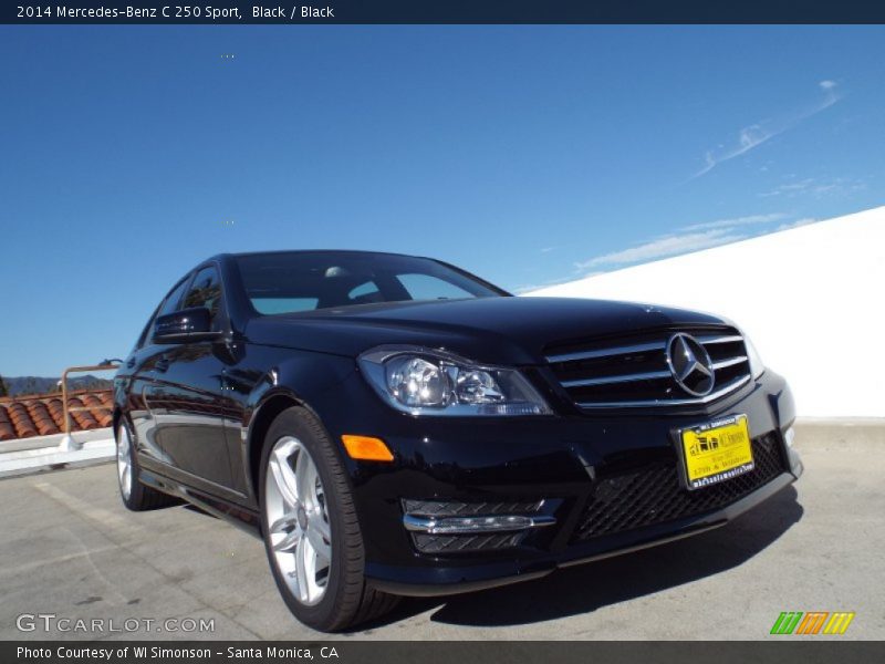 Black / Black 2014 Mercedes-Benz C 250 Sport