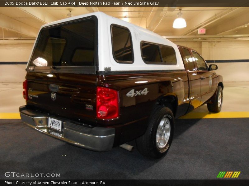 Deep Molten Red Pearl / Medium Slate Gray 2005 Dodge Dakota SLT Club Cab 4x4