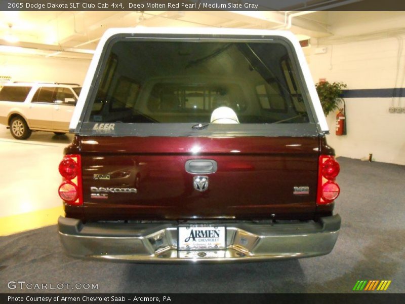 Deep Molten Red Pearl / Medium Slate Gray 2005 Dodge Dakota SLT Club Cab 4x4