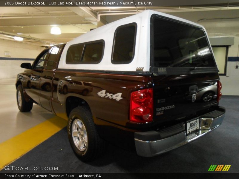 Deep Molten Red Pearl / Medium Slate Gray 2005 Dodge Dakota SLT Club Cab 4x4