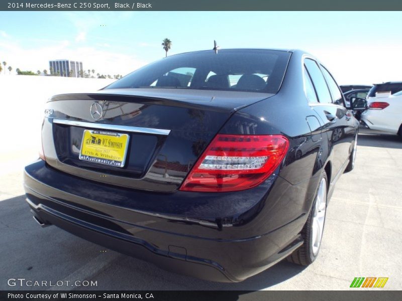 Black / Black 2014 Mercedes-Benz C 250 Sport