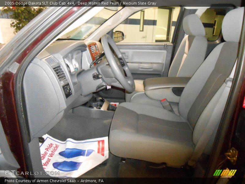 Deep Molten Red Pearl / Medium Slate Gray 2005 Dodge Dakota SLT Club Cab 4x4