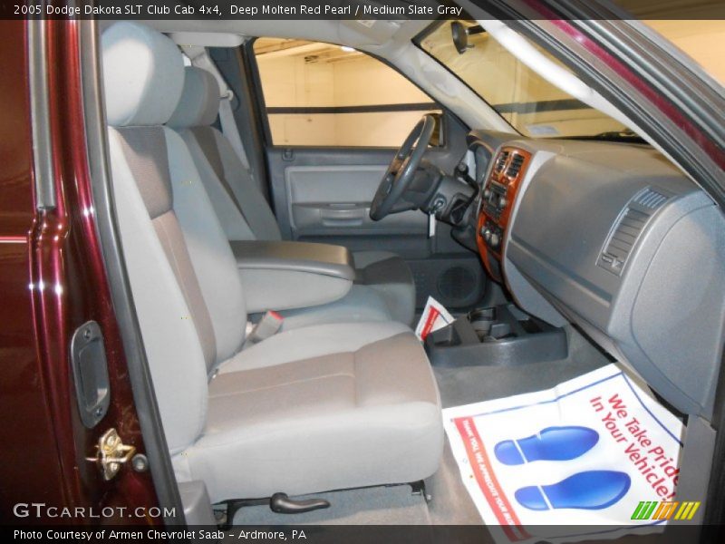 Deep Molten Red Pearl / Medium Slate Gray 2005 Dodge Dakota SLT Club Cab 4x4