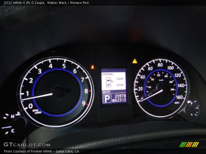  2012 G IPL G Coupe IPL G Coupe Gauges