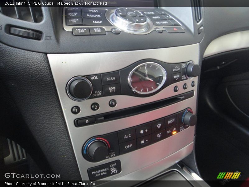 Controls of 2012 G IPL G Coupe