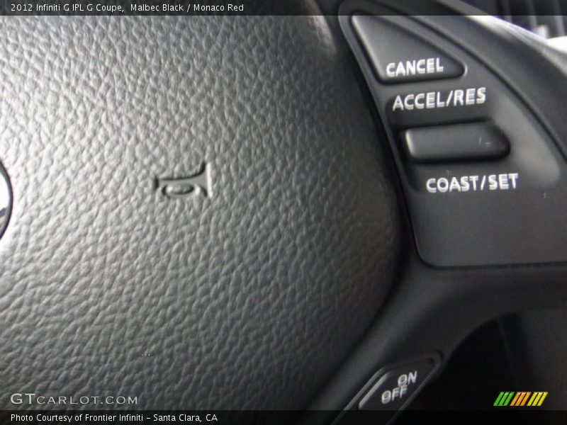 Controls of 2012 G IPL G Coupe