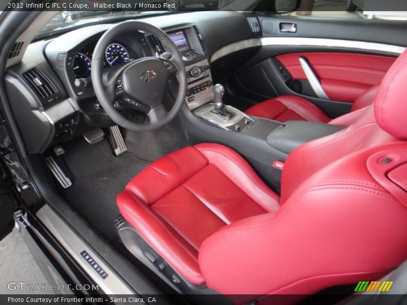  2012 G IPL G Coupe Monaco Red Interior