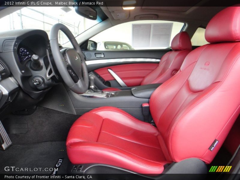 Front Seat of 2012 G IPL G Coupe